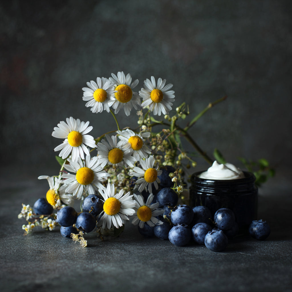 Blueberries & Chamomile - Whipped Tallow Cream with Blueberry Seed Oil & Blue Chamomile
