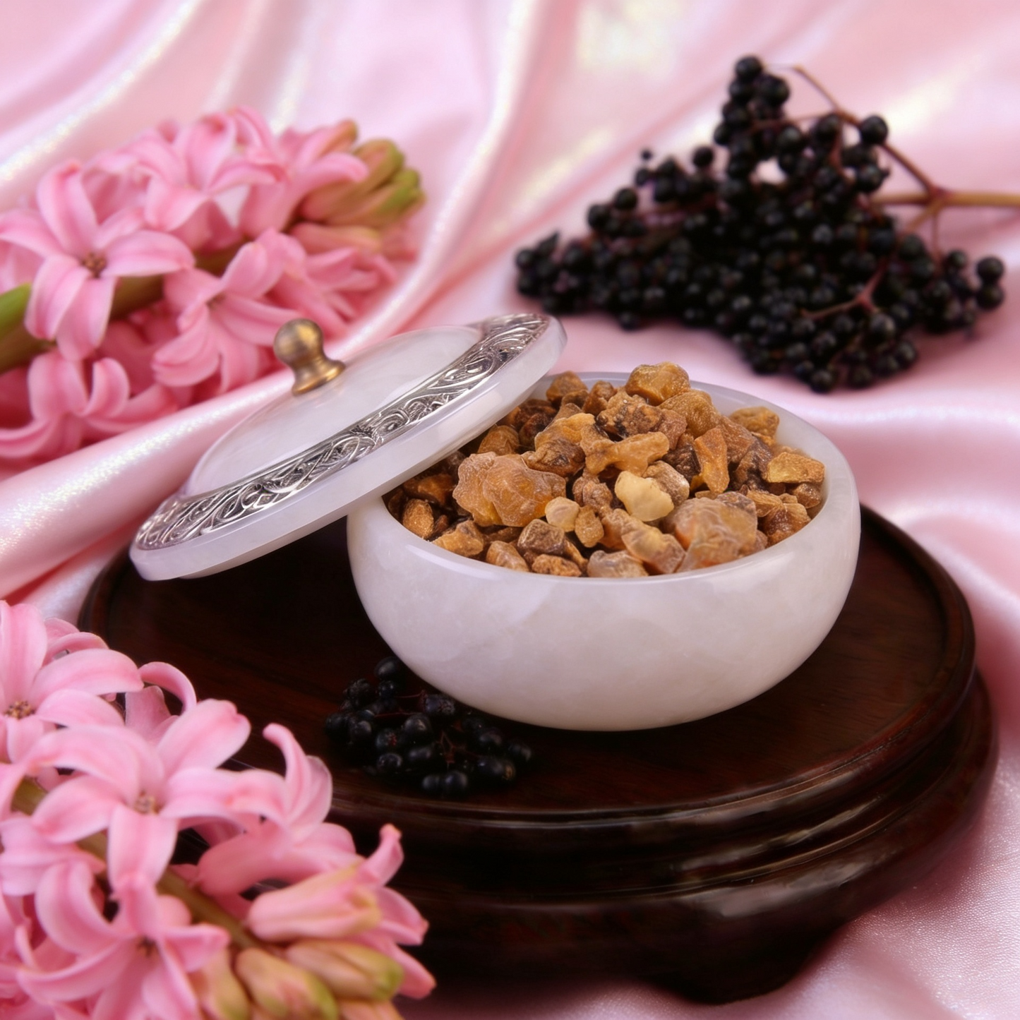 Bio Elderberry Seed Oil Ultrasonically Infused with Benzoin Resin
