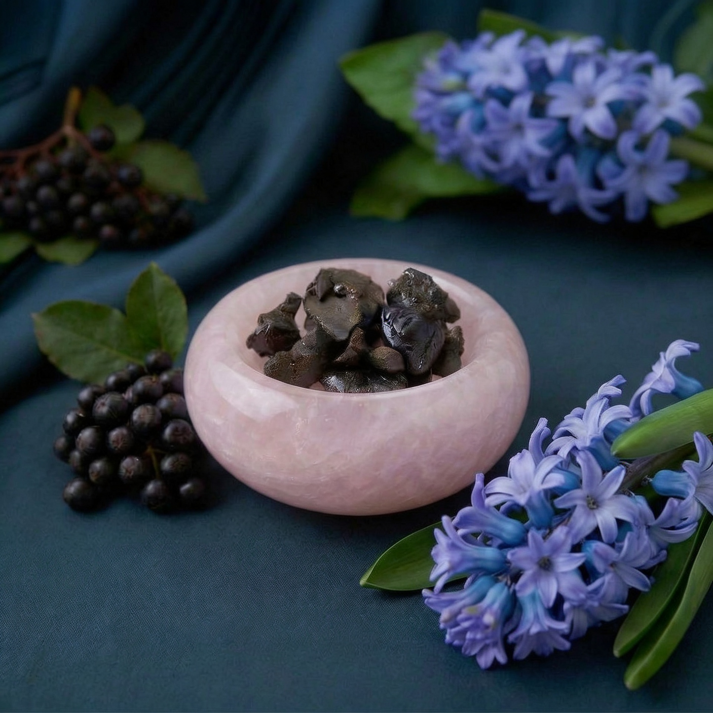 Bio Elderberry Seed Oil Ultrasonically Infused with Labdanum Resin and Hyacinth