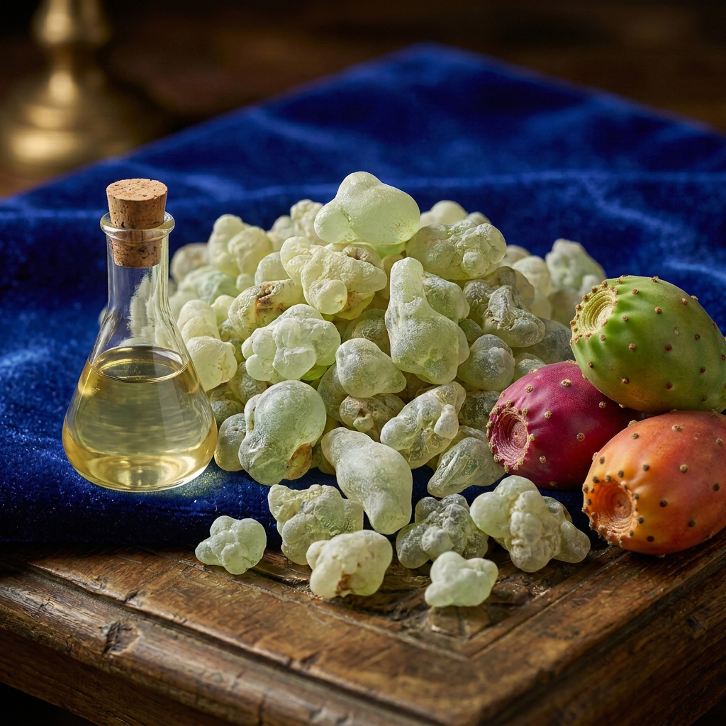 Organic Prickly Pear Seed Oil Infused with Royal Hojari Frankincense