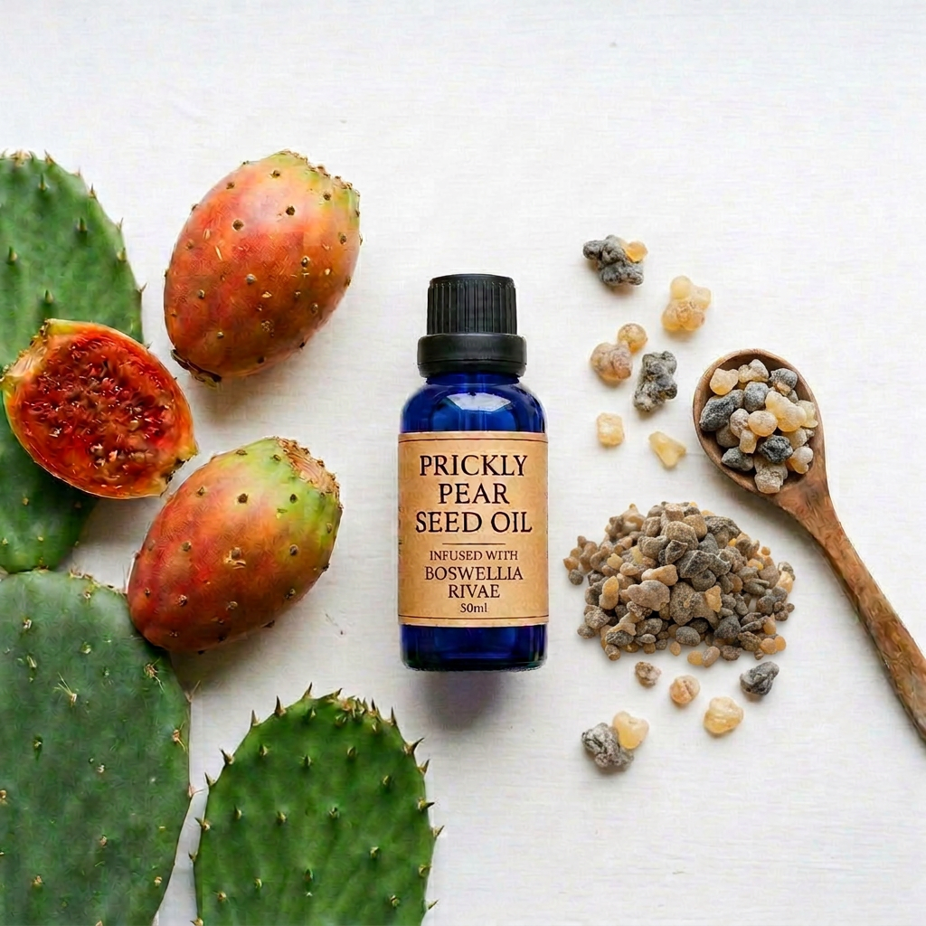 Organic Prickly Pear Seed Oil Infused with Boswellia Rivae