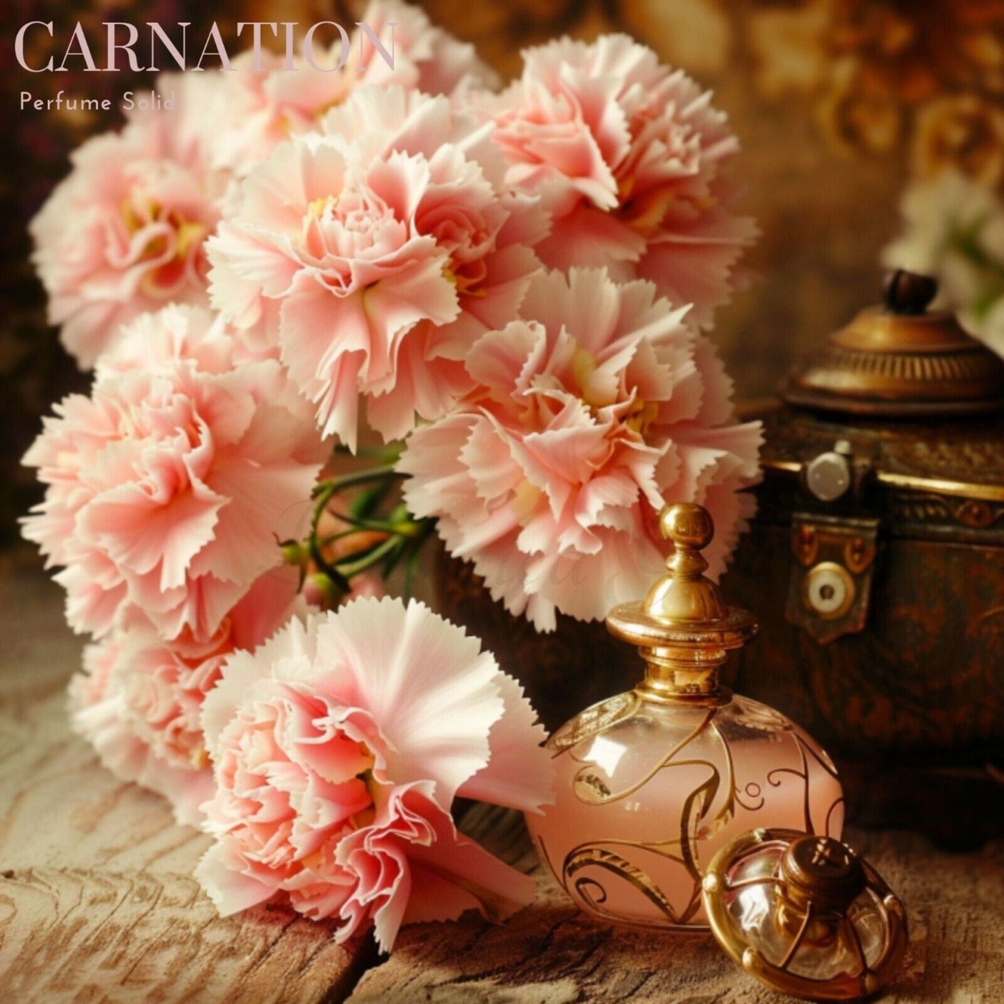 Botanica Gaia Pink Carnation Solid Perfum | Soliflore | Natural and Organic | Handmade