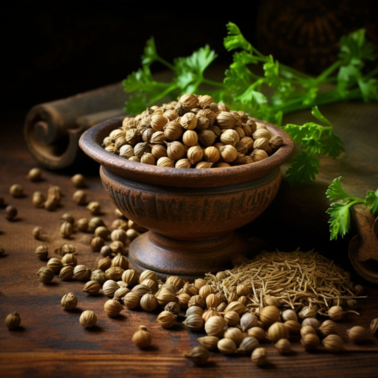 Botanica Gaia 100% Organic and Pure Coriander Seeds CO2 Essential Oil Coriandrum Sativum For Aromatherapy