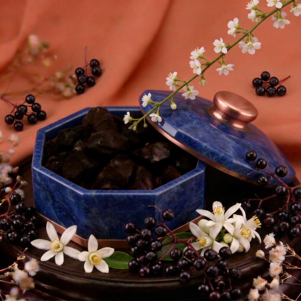 Bio Elderberry Seed Oil Ultrasonically Infused with Labdanum Resin and Dai Dai Flowers