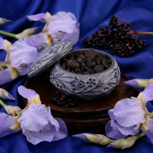 Bio Elderberry Seed Oil Ultrasonically Infused with Labdanum Resin and Orris Root