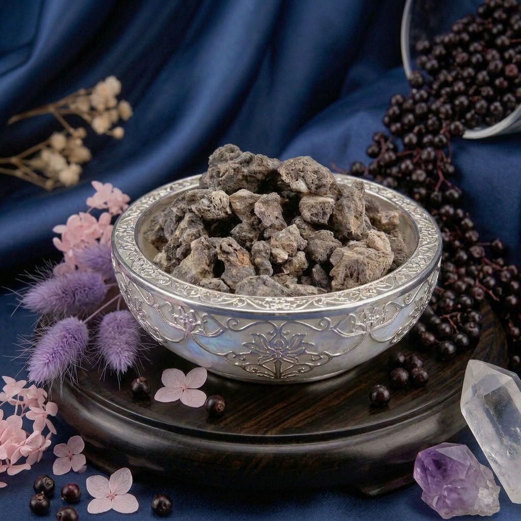 Bio Elderberry Seed Oil Ultrasonically Infused with Palo Santo Resin