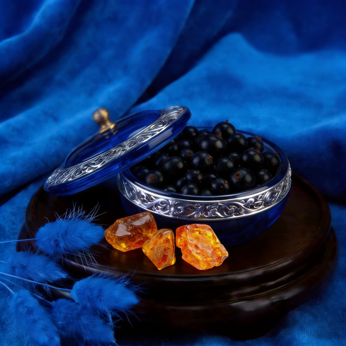 Bio Elderberry Seed Oil Ultrasonically Infused with Amber Resin