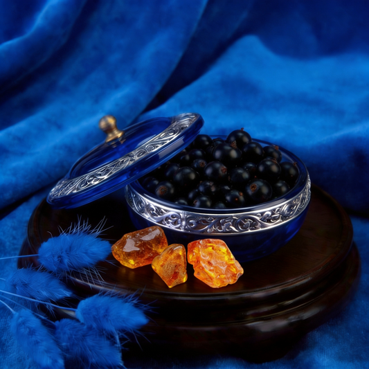 Bio Elderberry Seed Oil Ultrasonically Infused with Amber Resin