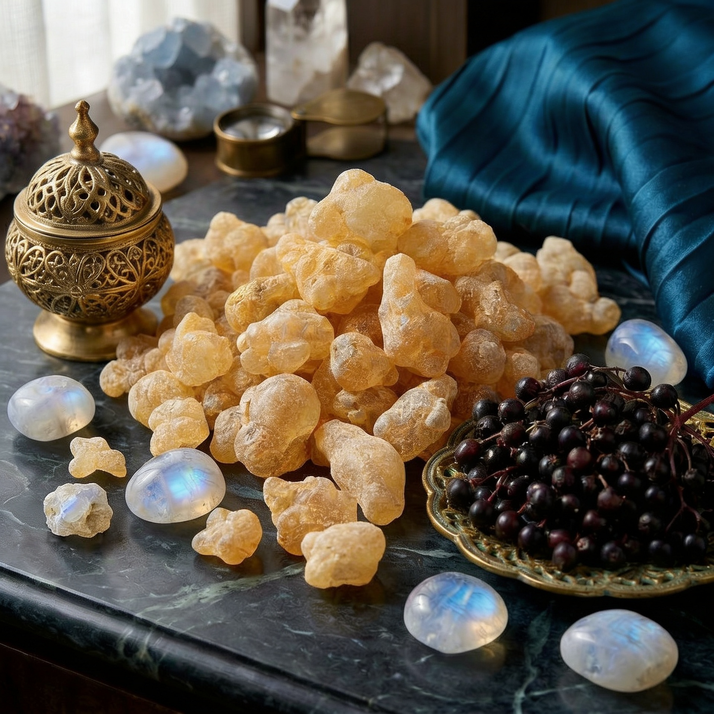 Bio Elderberry Seed Oil Ultrasonically Infused with Dalzielii Frankincense