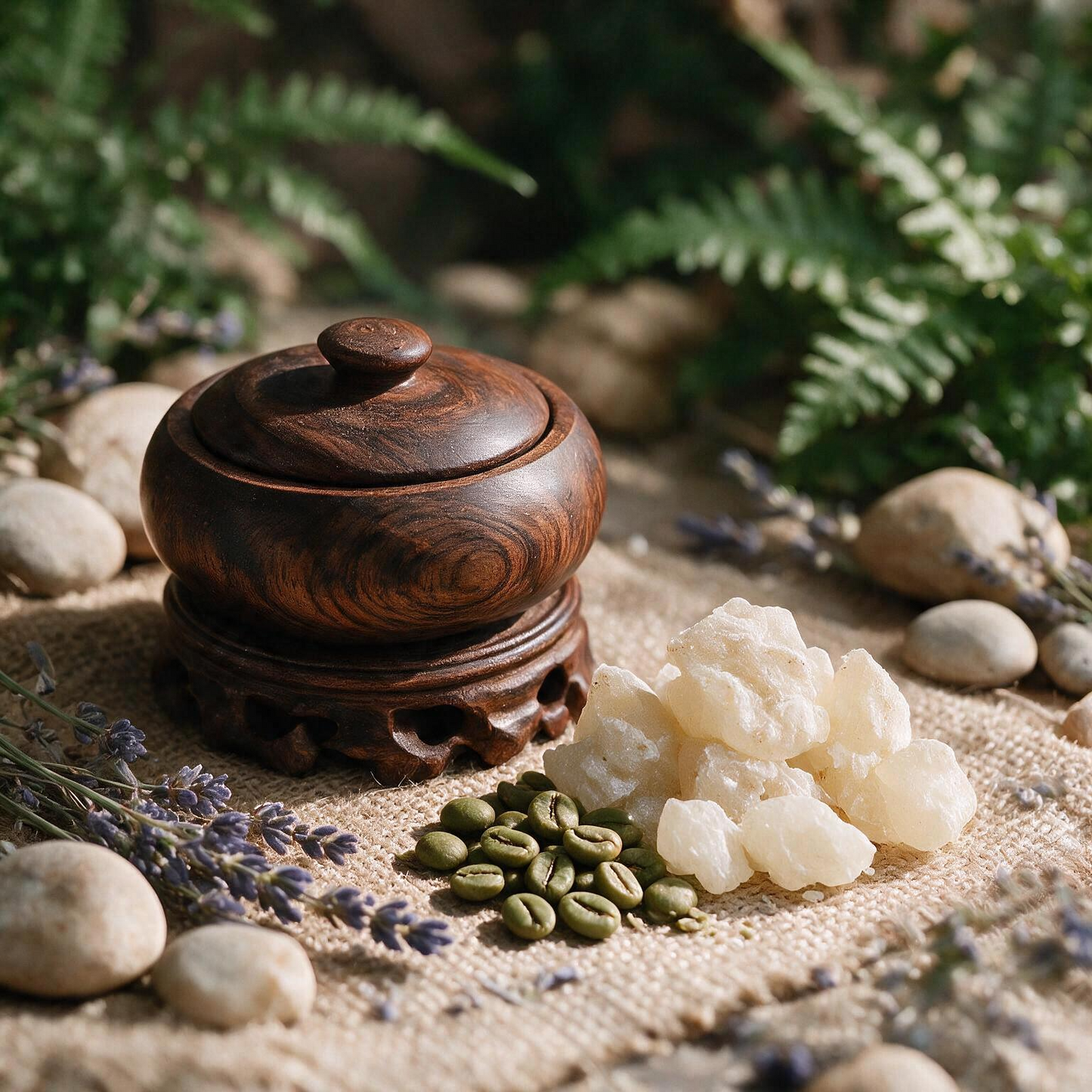 Bio Green Coffee Seed Oil + White Copal | For Skincare and Haircare