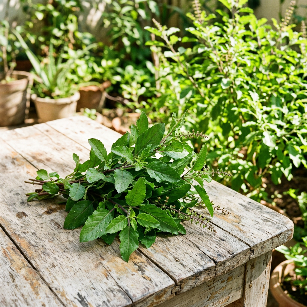 Organic Tulsi (Holy Basil) Essential Oil | Ocimum Sanctum