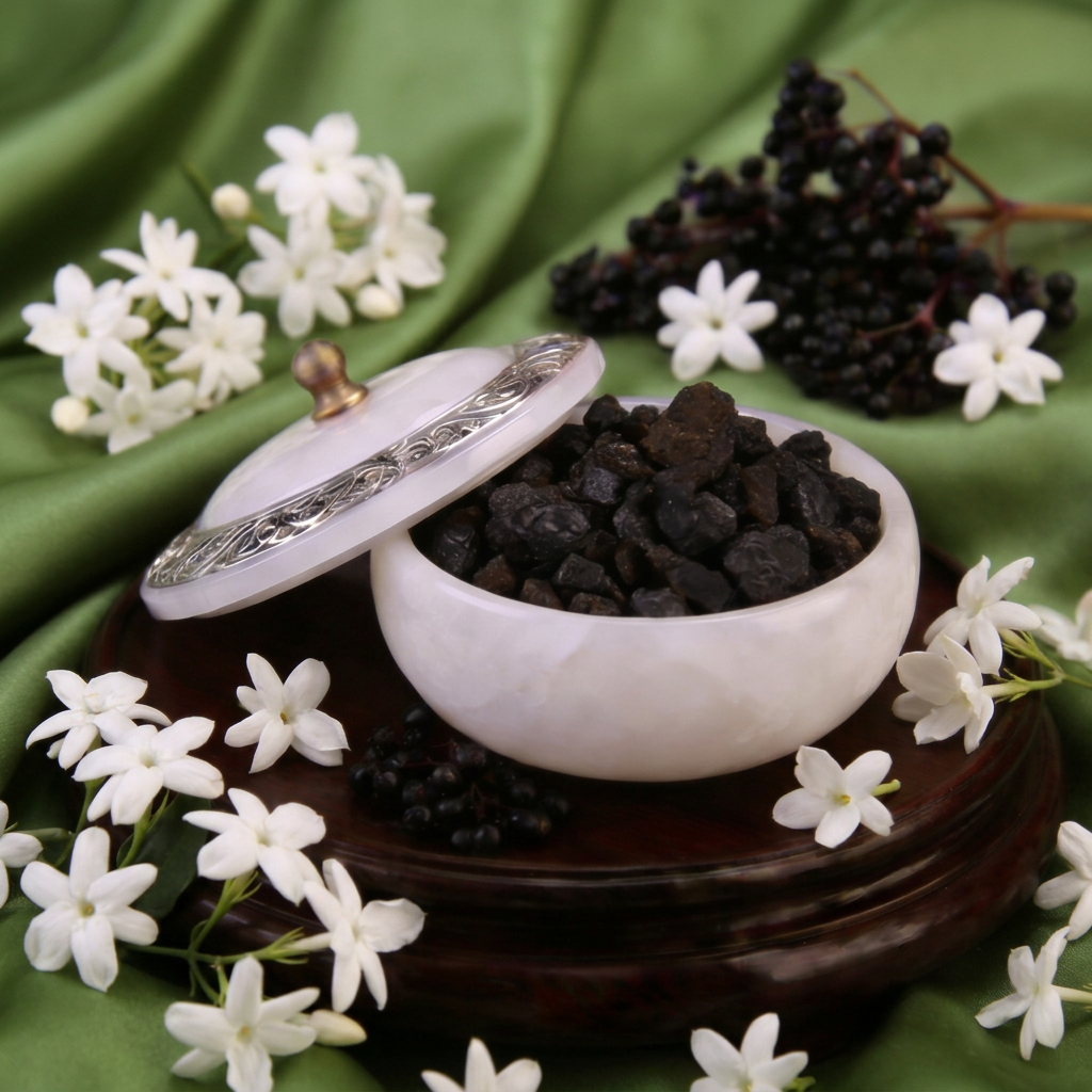 Bio Elderberry Seed Oil Ultrasonically Infused with Labdanum Resin and Jasmine Grandiflorum