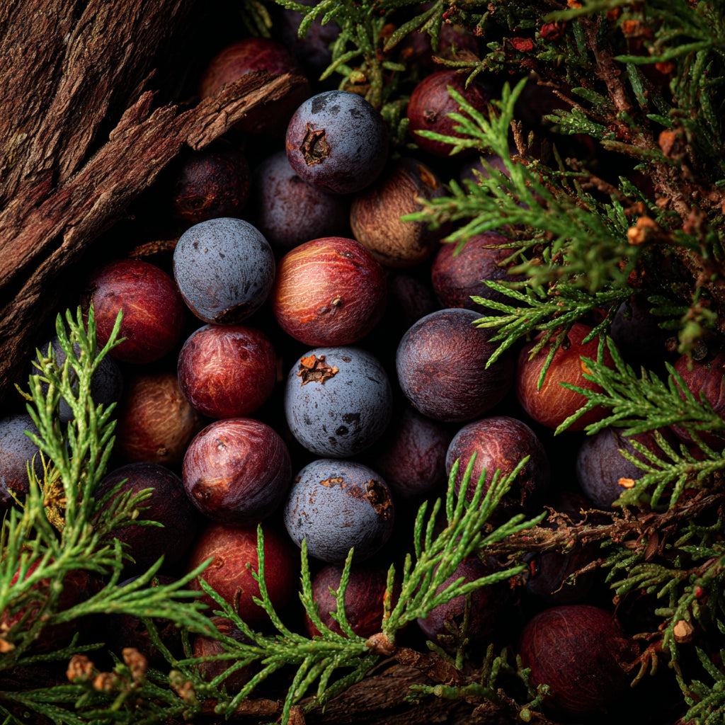 Juniper Berry CO₂ Wax | Juniperus communis | Its deep, grounding scent restores harmony between the physical and emotional realms, reminding us of our connection to the earth.