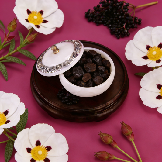 Bio Elderberry Seed Oil Ultrasonically Infused with Labdanum Resin