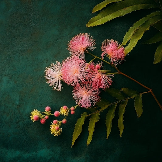 Botanica Gaia Bio Pink Mimosa Absolute Oil | Mimosa Tenuiflora | For Perfume, Aromatherapy and Skincare