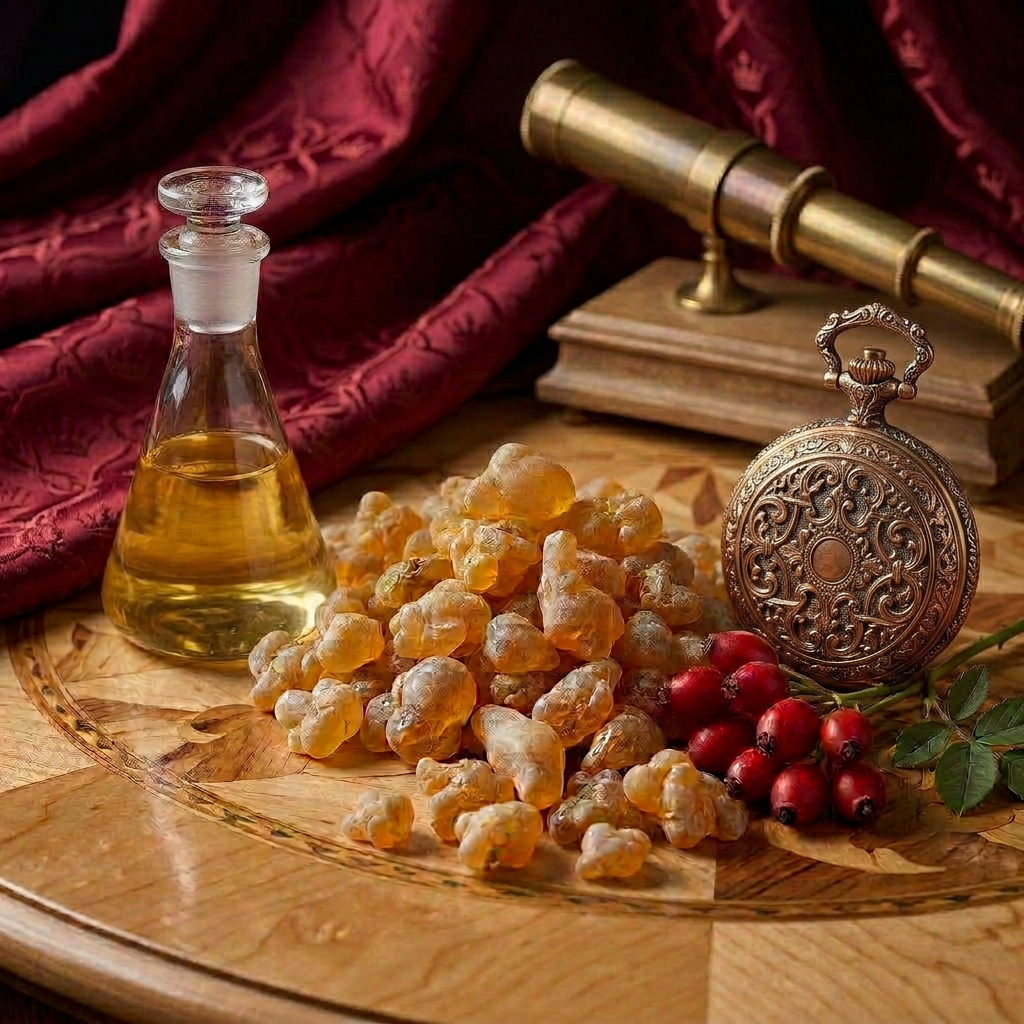 Bio Rosehip CO2 Seed Oil Ultrasonically Infused with Boswellia Carterii Resin