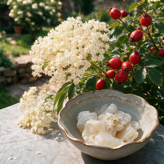 Bio Rosehip CO2 Oil + Elderflower + White Copal | For Skincare and Haircare