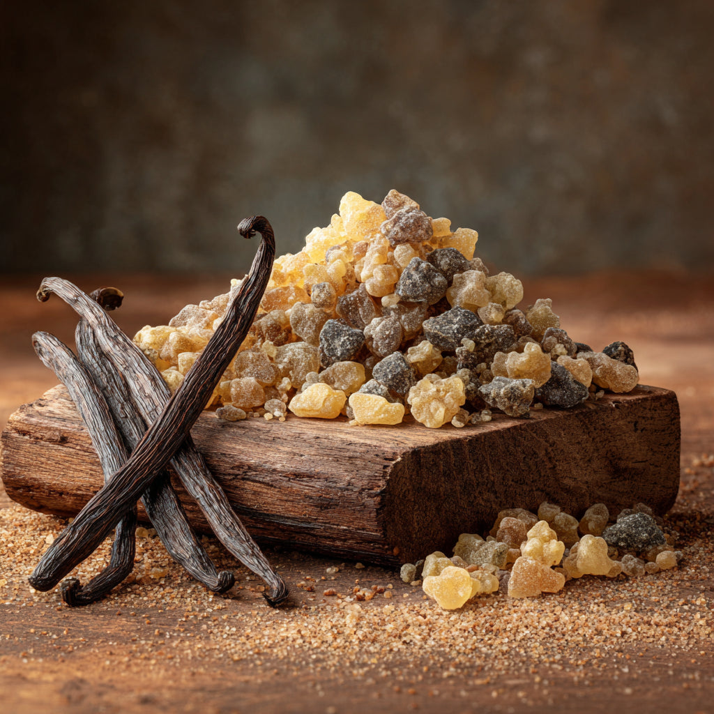 Jojoba Seed Oil Infused with Boswellia Serrata Resin & Vanilla | Perfect for luxury skincare, aromatherapy, and holistic rituals.