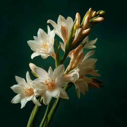 Tuberose floral wax — a creamy, sensual natural wax with intoxicating floral aroma. Ideal for solid perfumes, balms, and luxury skincare