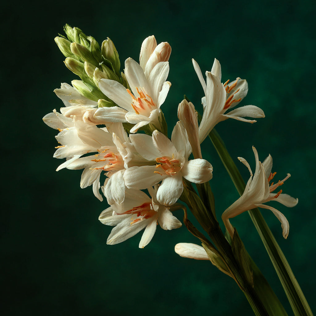 Tuberose floral wax — a creamy, sensual natural wax with intoxicating floral aroma. Ideal for solid perfumes, balms, and luxury skincare